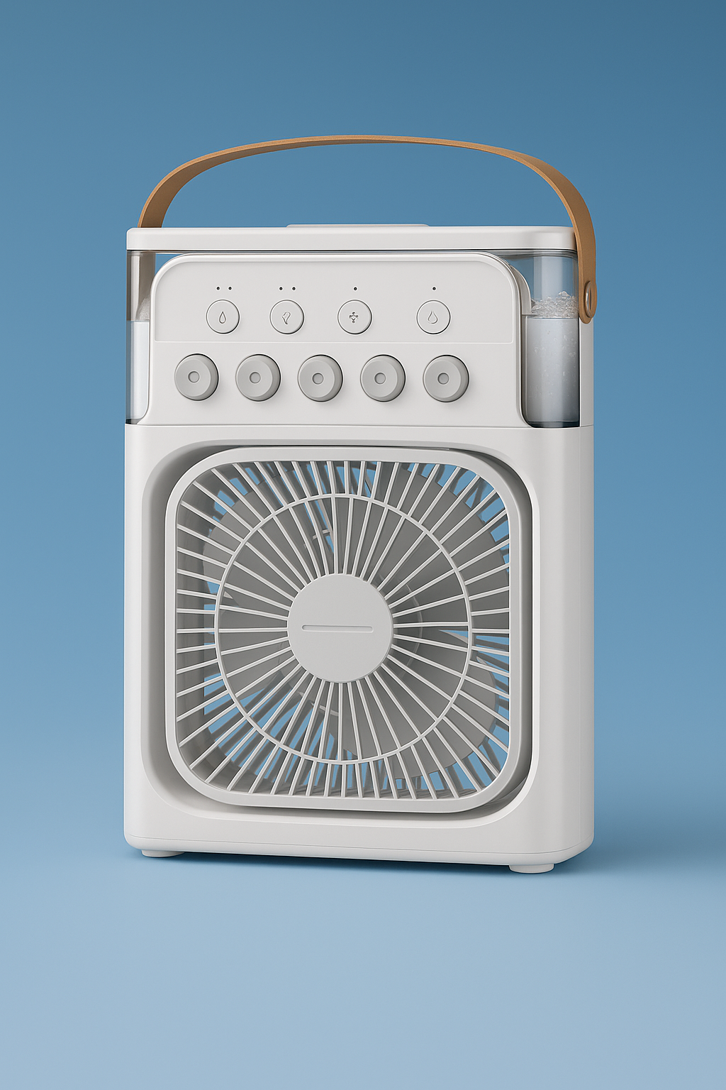 Portable air conditioning fan mini evaporative air cooler