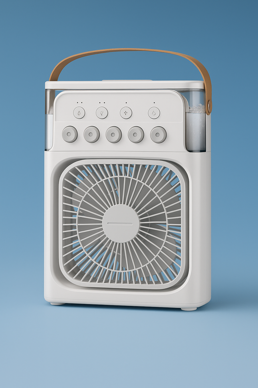 Portable air conditioning fan mini evaporative air cooler